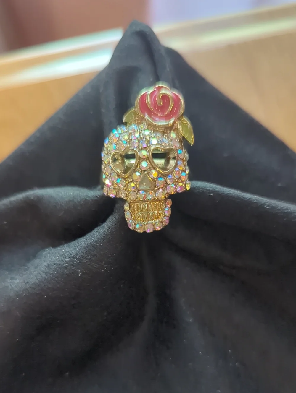 Betsey Johnson Sugar Skull Ring